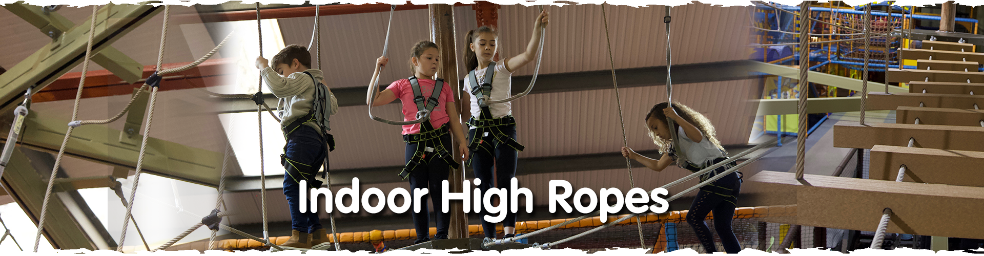 Indoor High Ropes Adventure Kidz Indoor Play Barn, Aylesford, Kent
